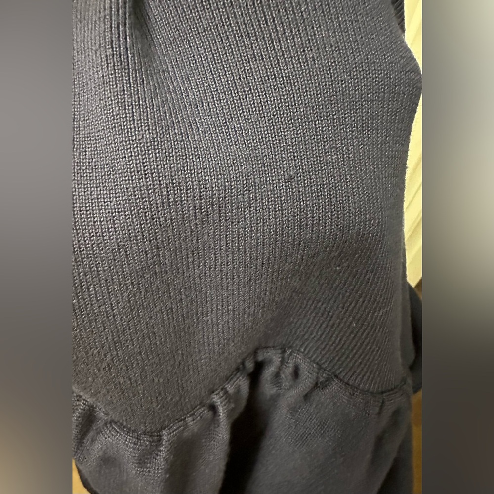 Freshman 1996 Blue Strapless Bandeau Bubble Hem Sweater Dress - Picture 10 of 10